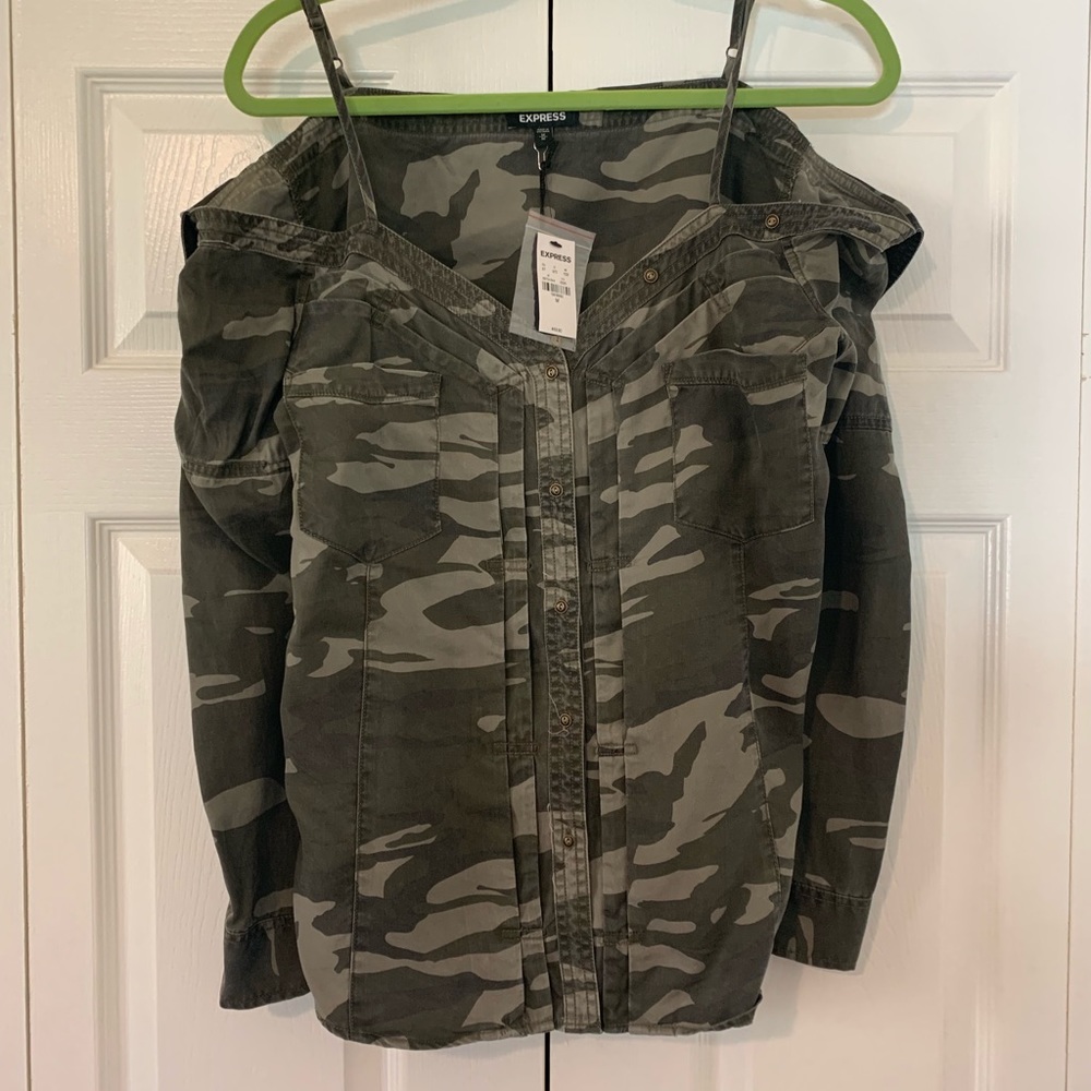 Camo top from express.